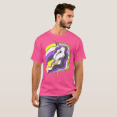 Nonbinary Pride Eenhoorn Nonbinary Flag LGBTQ Non  T-shirt (Voorkant volledig)