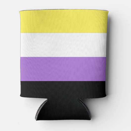 Nonbinary Pride Flag Blikjeskoeler (Voorkant)