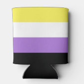 Nonbinary Pride Flag Blikjeskoeler (Achterkant)