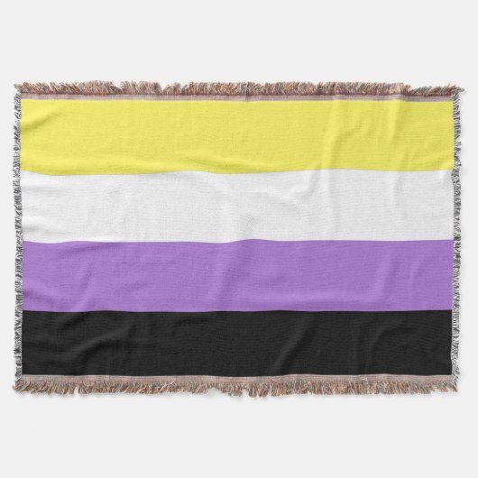 Nonbinary Pride Flag Deken (Voorkant)