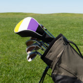 Nonbinary Pride Flag Golfheadcover (Insitu)