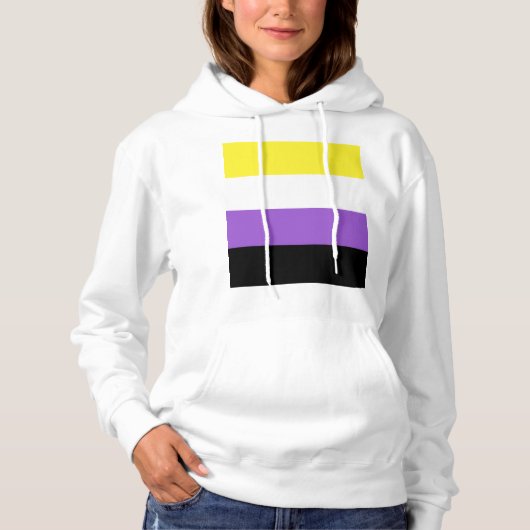 Nonbinary Pride Flag Hoodie (Voorkant)