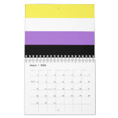 Nonbinary Pride Flag Kalender (Mar 2026)