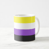Nonbinary Pride Flag Koffiemok (Voorkant rechts)