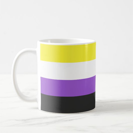 Nonbinary Pride Flag Koffiemok (Links)