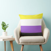 Nonbinary Pride Flag Kussen (Stoel)