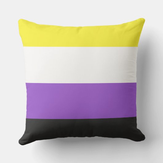 Nonbinary Pride Flag Kussen (Achterkant)