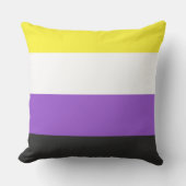 Nonbinary Pride Flag Kussen (Voorkant)