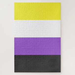 Nonbinary Pride Flag Legpuzzel