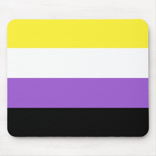 Nonbinary Pride Flag Muismat (Voorkant)