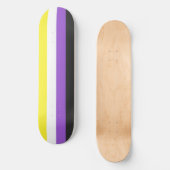 Nonbinary Pride Flag Skateboard (Voorkant)