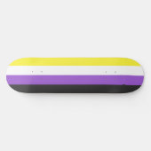 Nonbinary Pride Flag Skateboard (Horizontaal)