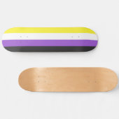 Nonbinary Pride Flag Skateboard (Horizontaal)