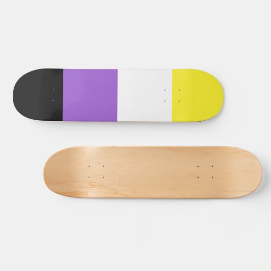 Nonbinary Pride Flag Skateboard (Horizontaal)