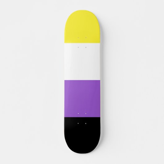 Nonbinary Pride Flag Skateboard (Voorkant)
