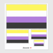 Nonbinary Pride Flag Sticker Pack (Vel)