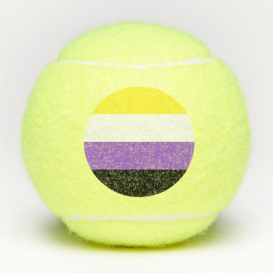 Nonbinary Pride Flag Tennisballen
