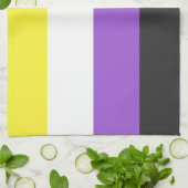 Nonbinary Pride Flag Theedoek (Gevouwen)