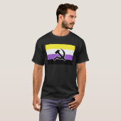 Nonbinary Pride Hammer & Sickle T-shirt (Voorkant volledig)