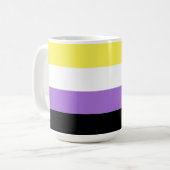 Nonbinary Pride Koffiemok (Voorkant links)