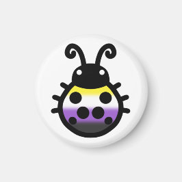 Nonbinary Pride Ladybug Magnet Magneet