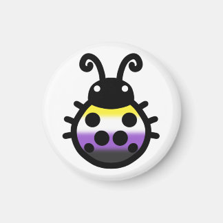 Nonbinary Pride Ladybug Magnet Magneet