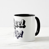 Nonbinary Pride Level Up Tiger Paw Controller Mug (Devant droit)