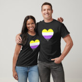 Nonbinary Pride LGBT Nonbinary Heart Nonbinary Fla T-shirt (Unisex)