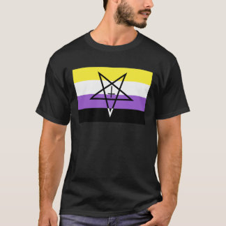 Nonbinary Pride Pentagram T-shirt