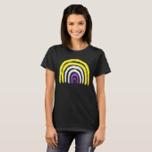 Nonbinary Pride Rainbow T-shirt (Voorkant volledig)