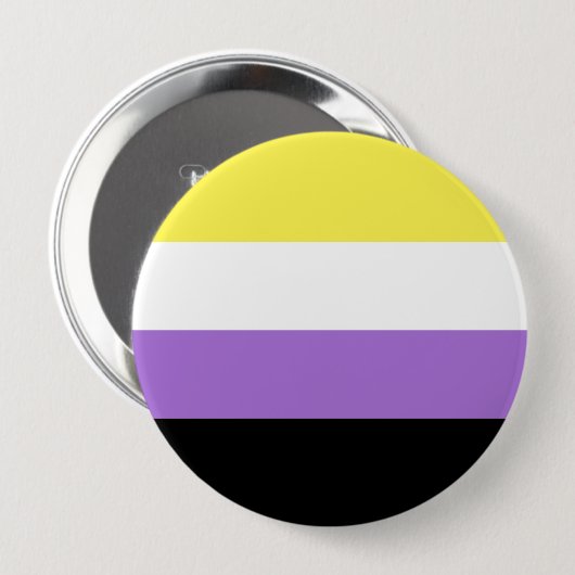 Nonbinary Pride Ronde Button 4,0 Cm (Voorkant /achterkant)