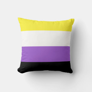 Nonbinary Vlag 16 x 16 Kussen