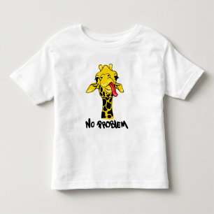 Nonchalante Giraffe: Geen PROBEEM Attitude Kinder Shirts