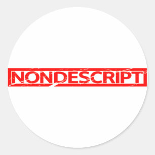 Nondescript Stamp Ronde Sticker