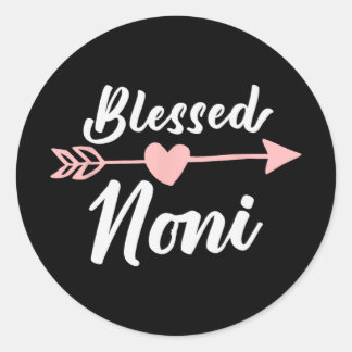 Noni Arrow Hart Liefde Schattige Plezier Ronde Sticker
