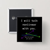 Nonlinar Vierkante Button 5,1 Cm (Voorkant /achterkant)