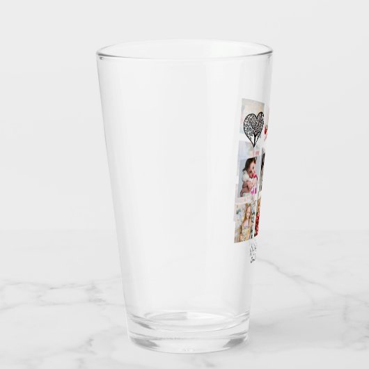 NONNA 8 x Fotocollage Familiestamboom Kleinkindere Glas (Rechts)