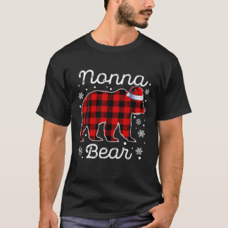 Nonna Beer Kerst Pyjama Rood Plaid Buffel Fam T-shirt