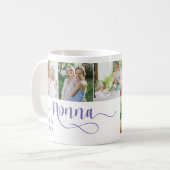 Nonna Calligraphy I Love You 6 Photo Coffee Mug (Devant gauche)