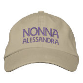 Nonna Casquette Brodé Personnalisé (Devant)