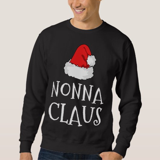 Nonna Claus Kerst Pet Familie PJ Matching Groep Trui (Voorkant)