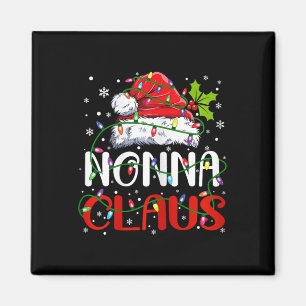Nonna Claus Kerstman Matching Familie Xmas P Magneet