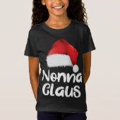 Nonna Claus Kerstmis Familie Matching Santa Hat Pa T-shirt (Voorkant)