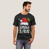 Nonna Claus Santa Funny Kerstmis Pajama Matching T-shirt (Voorkant volledig)
