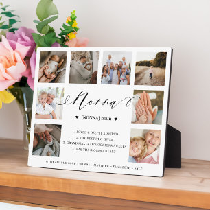 Nonna Definition Script Photo Collage Keepomwille Fotoplaat