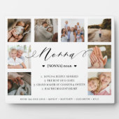 Nonna Definition Script Photo Collage Keepomwille Fotoplaat (Voorkant)