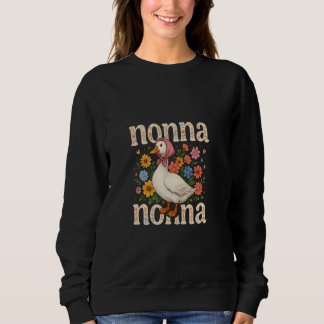 Nonna Goose Floral Art voor Motheru2019s Dag Gekke Trui