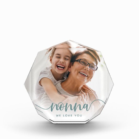 Nonna Grandma Script Overlay Fotoblokken (Voorkant)