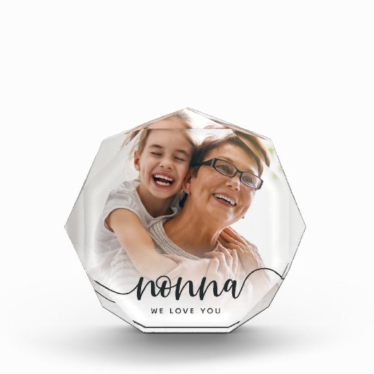 Nonna Grandma Script Overlay Fotoblokken (Voorkant)