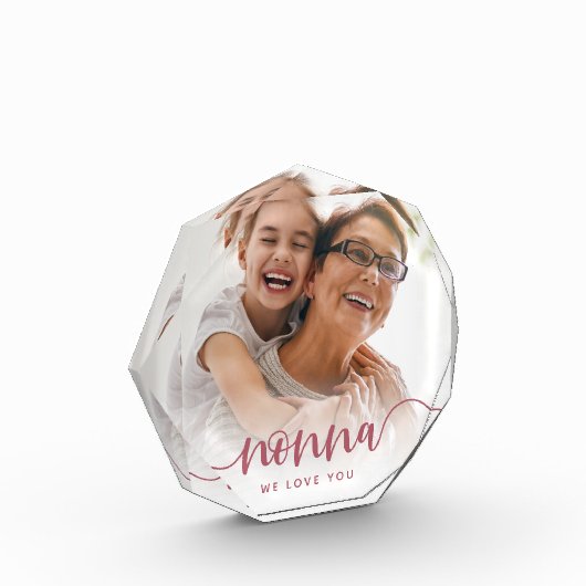 Nonna Grandma Script Overlay Fotoblokken (Links)